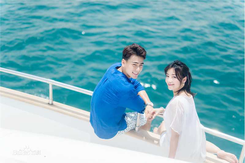 陈紫函(Emily)婚纱照前后照片