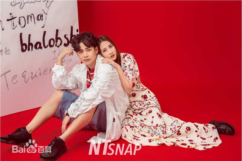 最新李茂(Caesar)在、弦子《NTsnap》情侣时尚大片中的壁纸