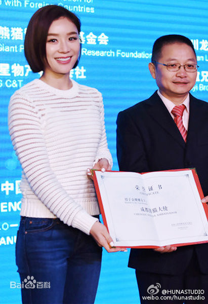 袁姗姗(Mabel Yuan)联合国开发署熊猫大使全球征名暨熊猫使者全球招募启动仪式壁纸壁纸