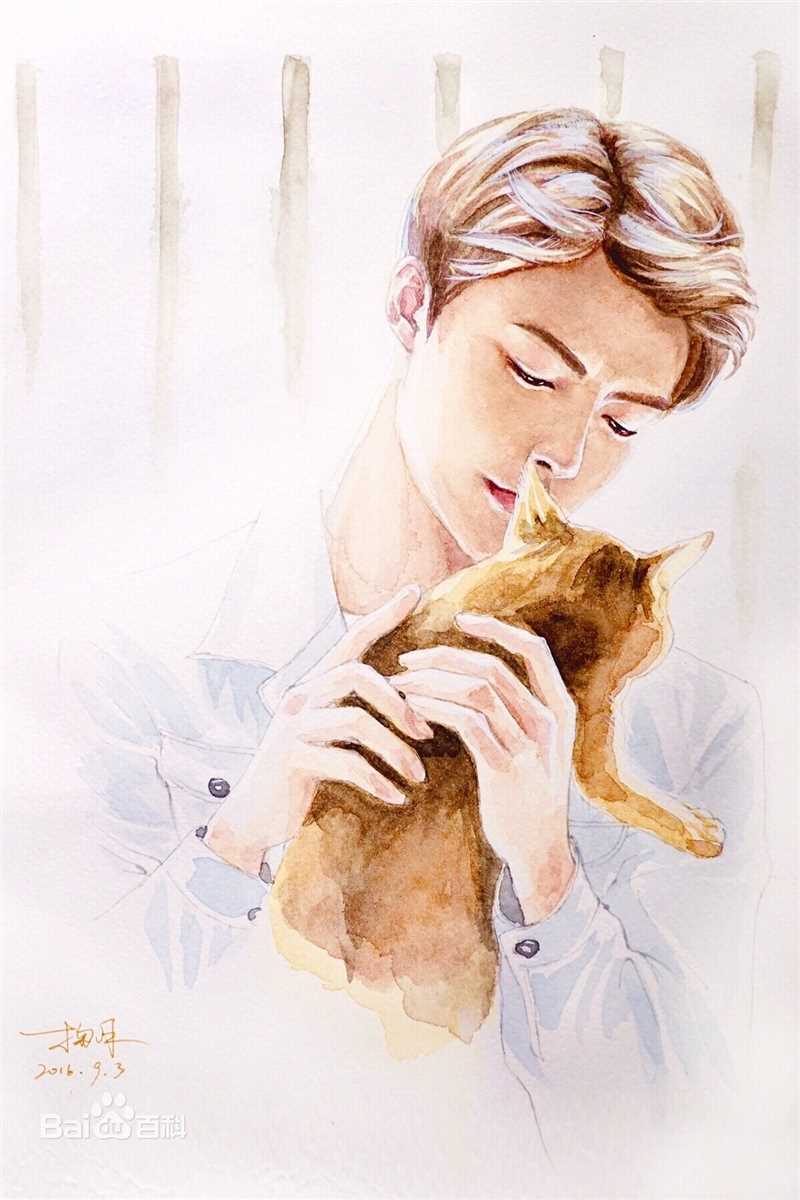 马天宇(Ray Ma)纸绘前后照片