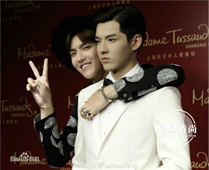 吴亦凡(KRIS)上海杜莎夫人蜡像馆90后明星第一人图册