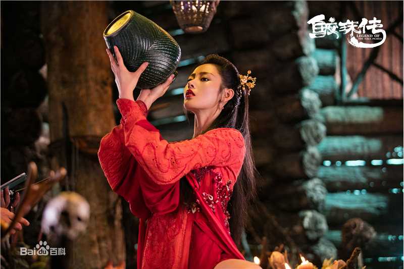 精选张天爱(Crystal)在《鲛珠传》黑羽中的图册