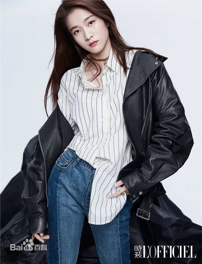 张雪迎(Sophie)时装L'OFFICIEL前后照片