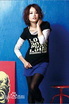 容祖儿(Joey Yung)2008代言YCMD盈彩美地休闲服前后照片