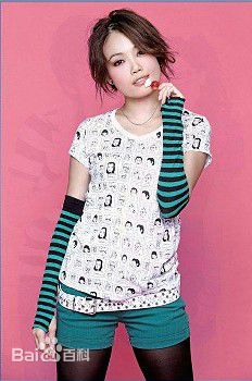 容祖儿(Joey Yung)2008代言YCMD盈彩美地休闲服前后照片