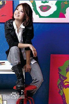 容祖儿(Joey Yung)2008代言YCMD盈彩美地休闲服前后照片