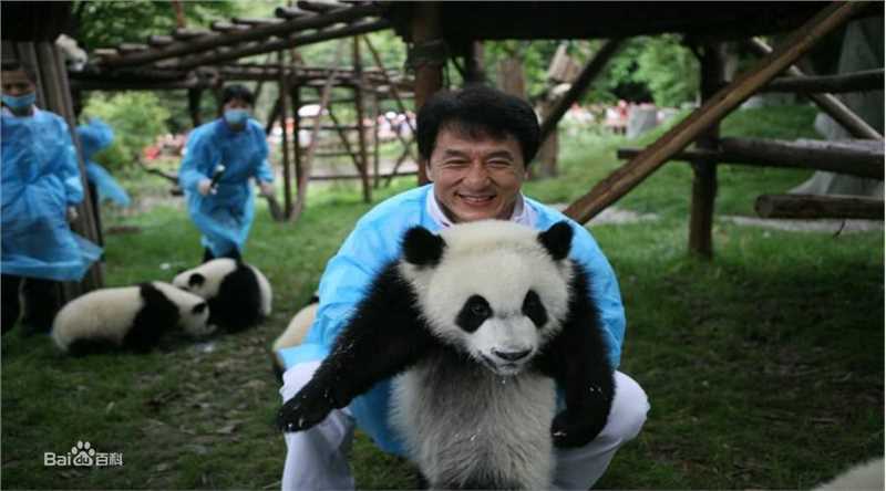成龙(Jackie Chan)保护动物公益活动素颜照相册