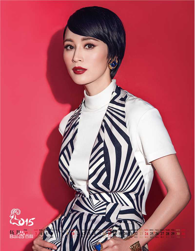 石筱群2015台历照片素颜照壁纸