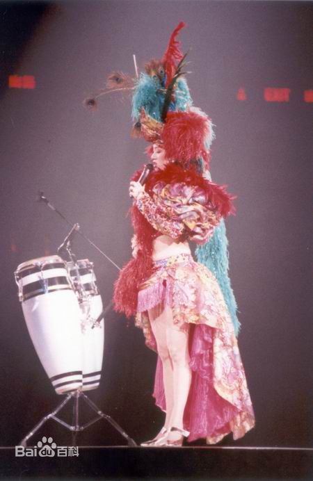 梅艳芳(Anita Mui,アニタ ·ムイ)1990年夏日耀光华演唱会前后照片