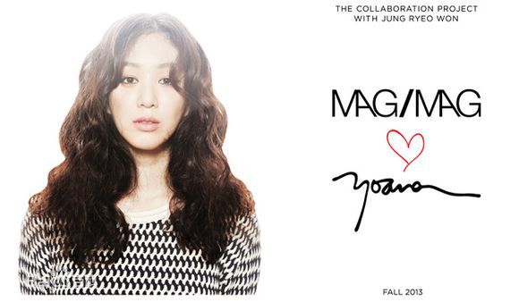 郑丽媛(,Jung Ryeo Won)2013合作服装品牌麦格画报性感图片图集