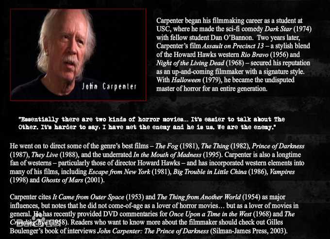 最新约翰·卡朋特(John Howard Carpenter)精彩图册