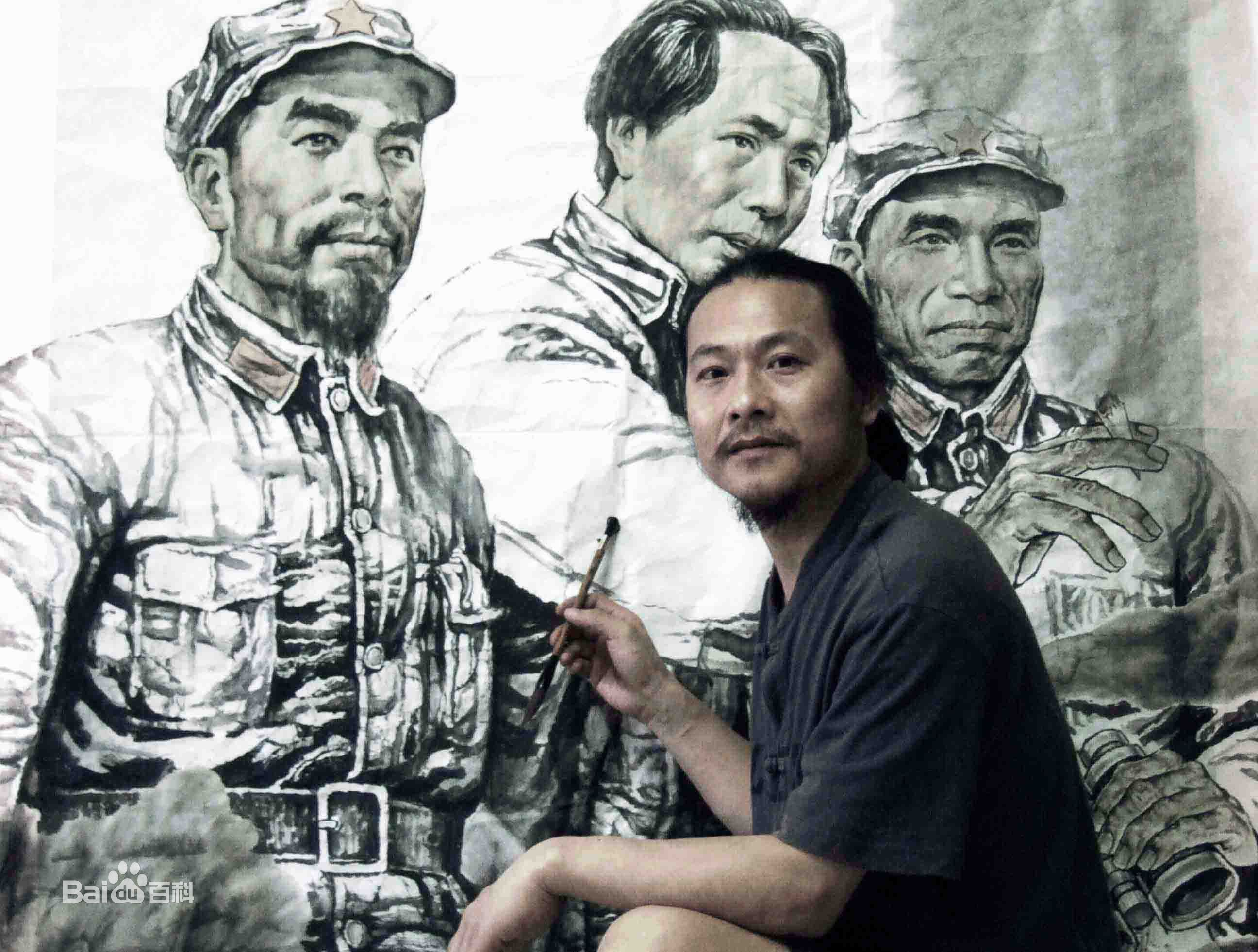 彭宇画家素颜照壁纸