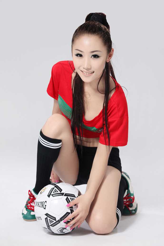 优质网络人气足球宝贝韩鹿美女相册