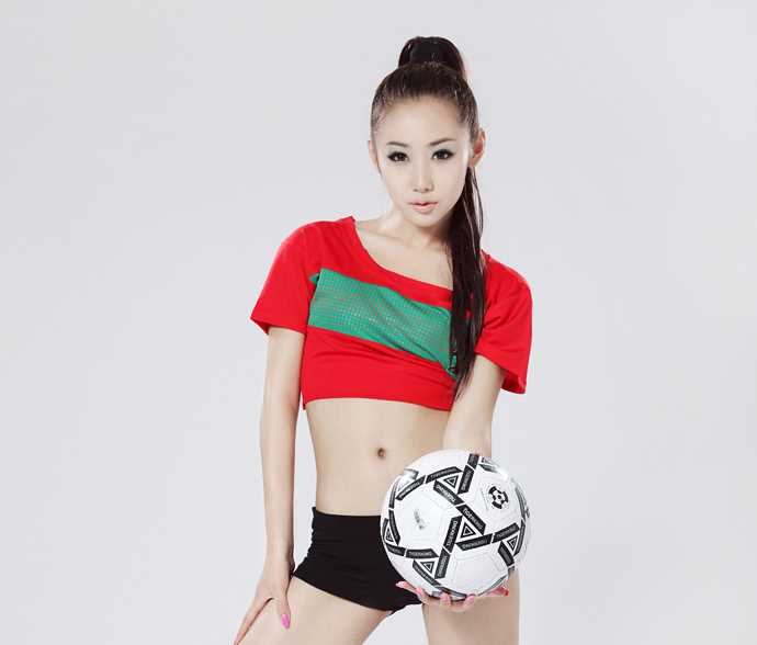 优质网络人气足球宝贝韩鹿美女相册