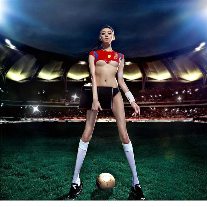 特别专辑足球宝贝人体彩绘诱人图片图片