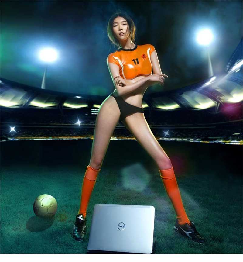 特别专辑足球宝贝人体彩绘诱人图片图片