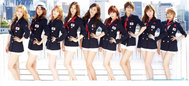 少女时代曲线大长腿应援韩奥运