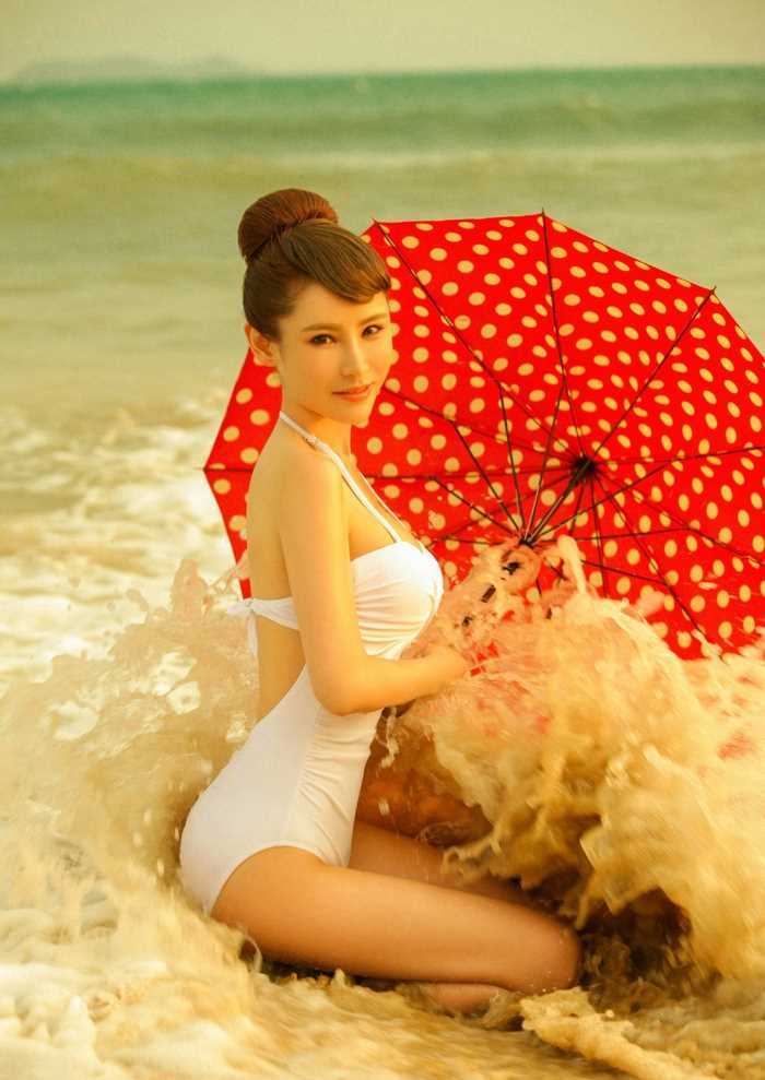 高清海边舞蹈的芭蕾女孩图集