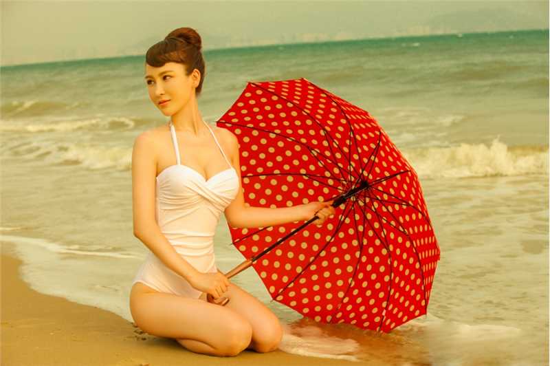 高清海边舞蹈的芭蕾女孩图集