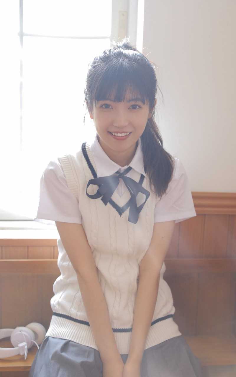 高清单马尾日系清纯温婉甜美少女阳光笑容惑图册