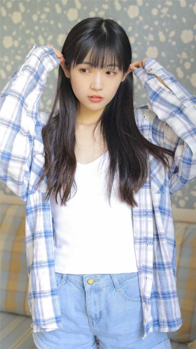 高清邻家女孩空气刘海明眸皓齿清纯个人图册