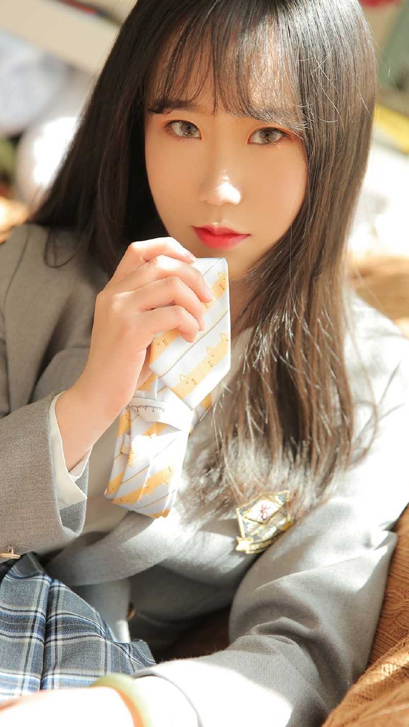 最新长发美女制服气质清纯青涩诱人美女图片壁纸