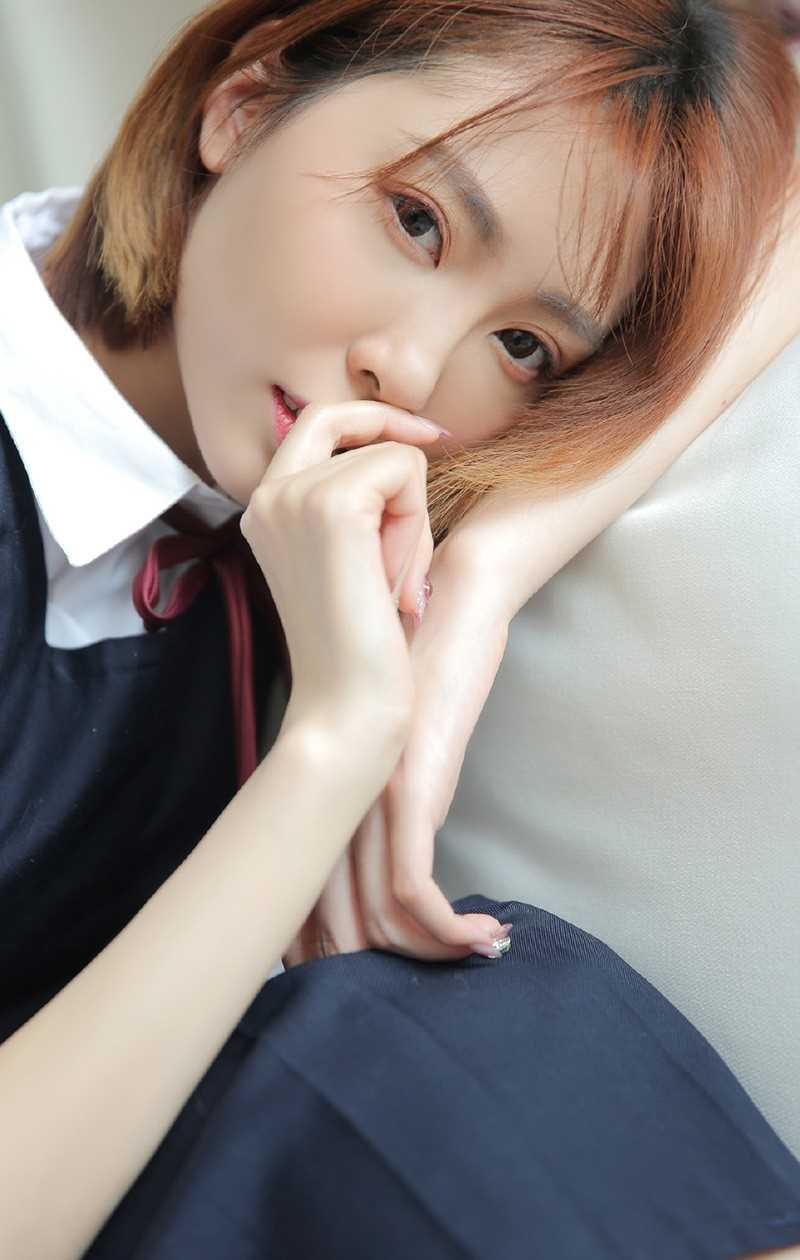 优质短发校园清纯美少女jk制服养眼吸晴图片图片