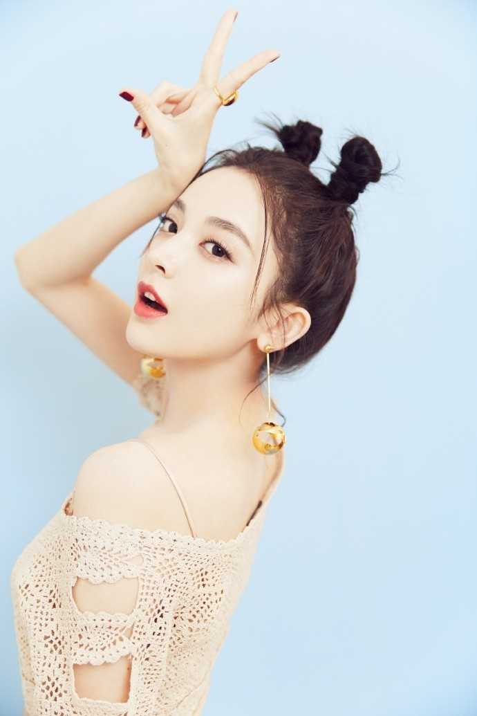 精选可爱美女古力娜扎个性发型活力俏皮清纯图片图册