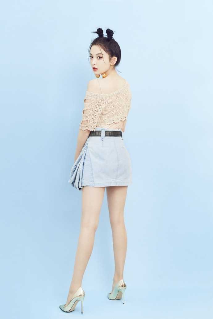 精选可爱美女古力娜扎个性发型活力俏皮清纯图片图册