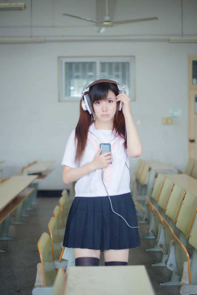 精选清纯校园美女室内袜子制服合集图册