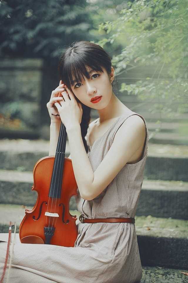 最全文艺音乐少女户外清纯唯美写真壁纸