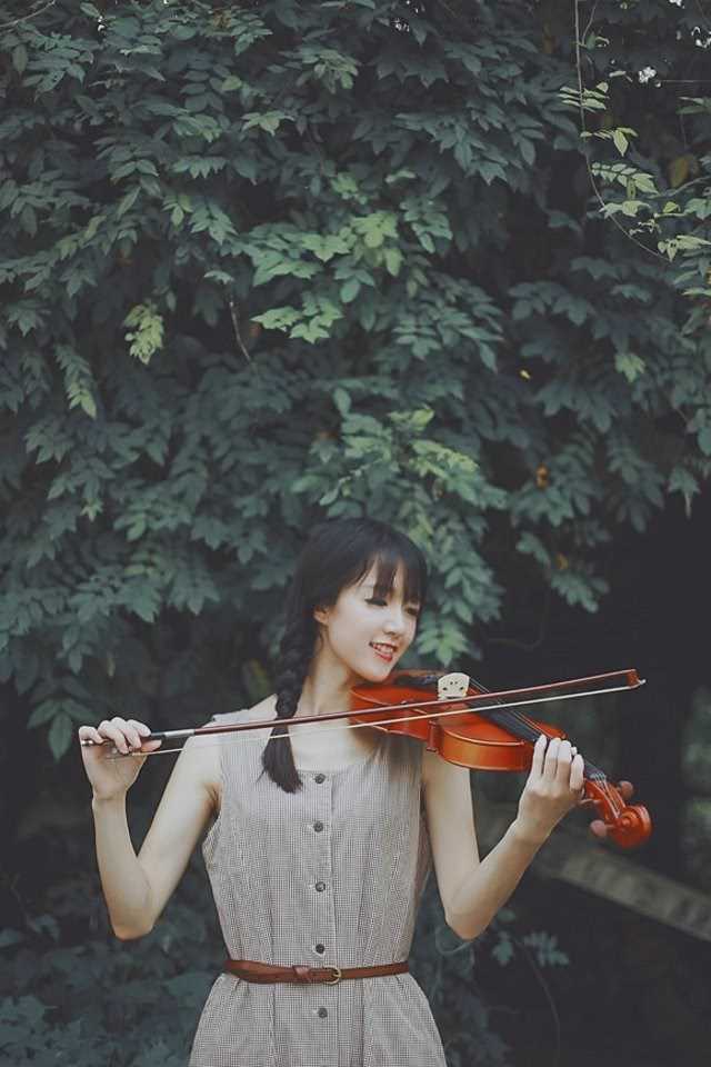最全文艺音乐少女户外清纯唯美写真壁纸