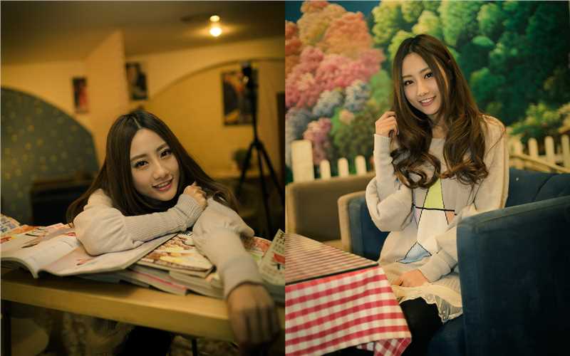 优质冬日清纯长发美女桌面壁纸相册