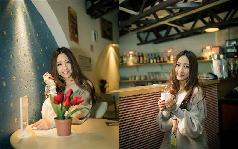 优质冬日清纯长发美女桌面壁纸相册