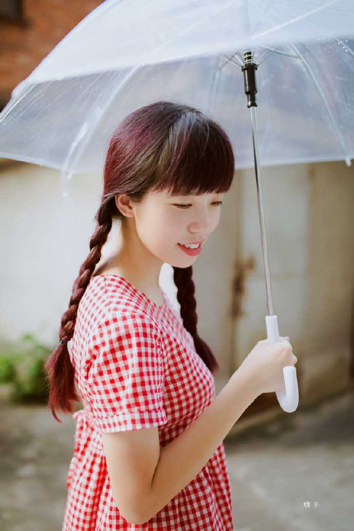 特别专辑格子短裙女生户外清纯唯美写照