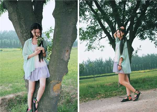 优质清纯女孩绿色田园迷人写照相册