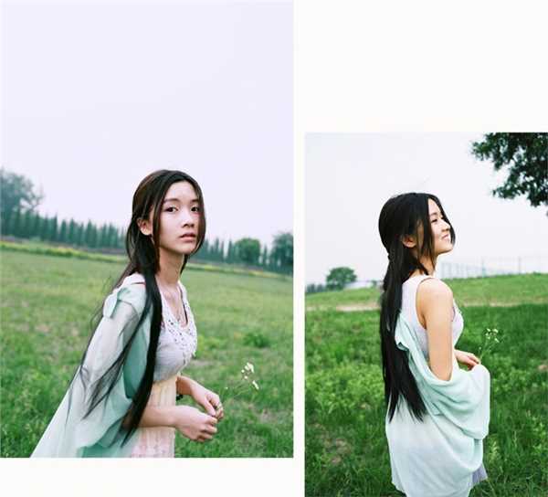 优质清纯女孩绿色田园迷人写照相册