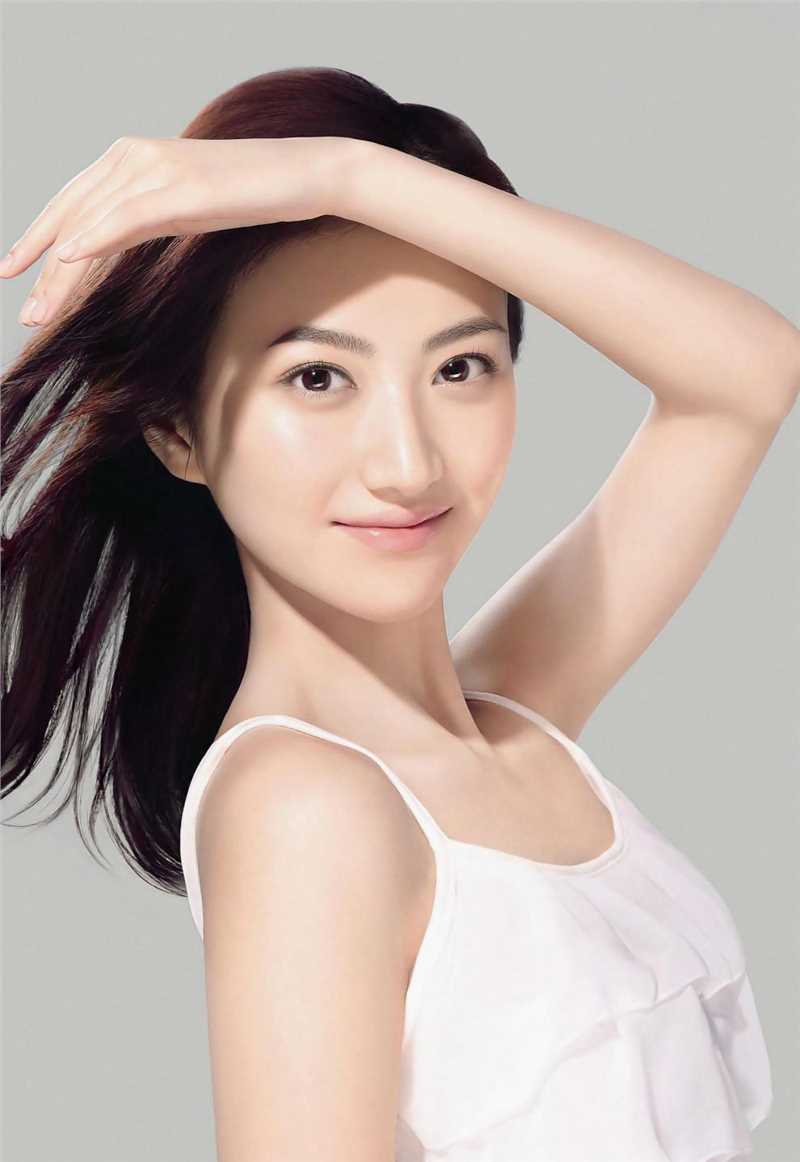 清纯白裙美女室内图