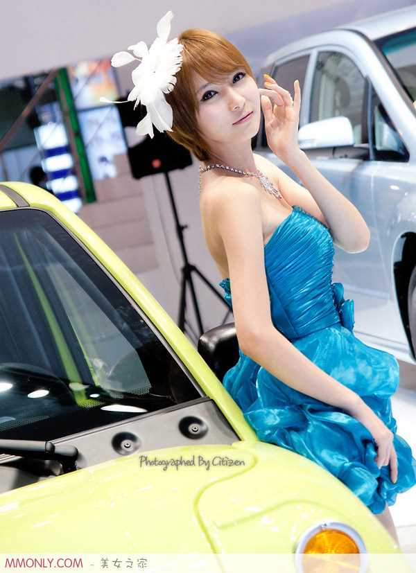 高清韩国可爱车模高清车展图集