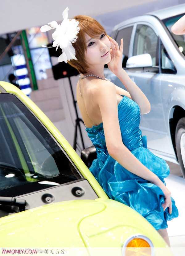 高清韩国可爱车模高清车展图集