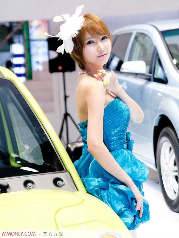 高清韩国可爱车模高清车展图集