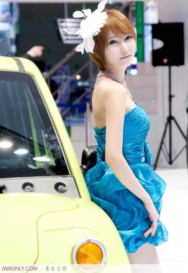 高清韩国可爱车模高清车展图集