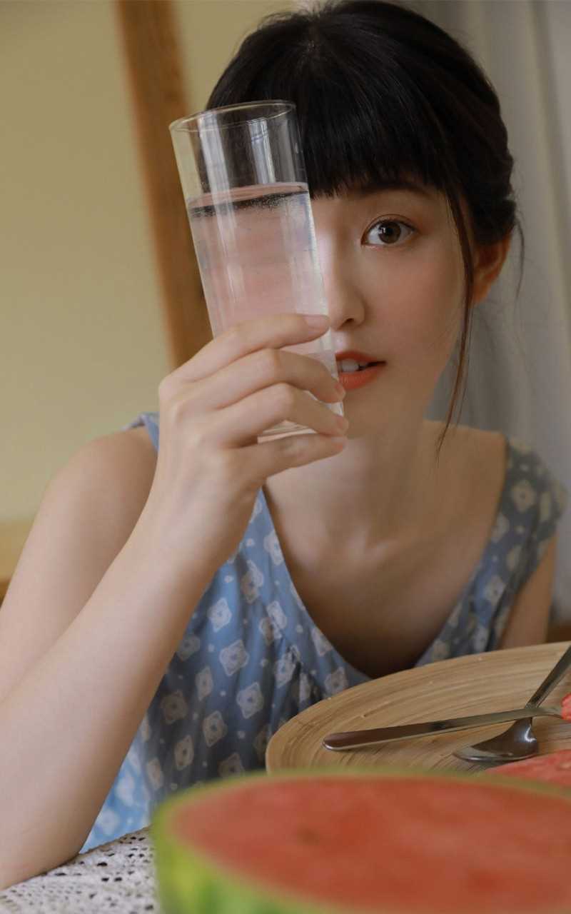 高清淡雅脱俗小清新美少女青涩稚嫩大长腿睡衣动人甜美女孩图集