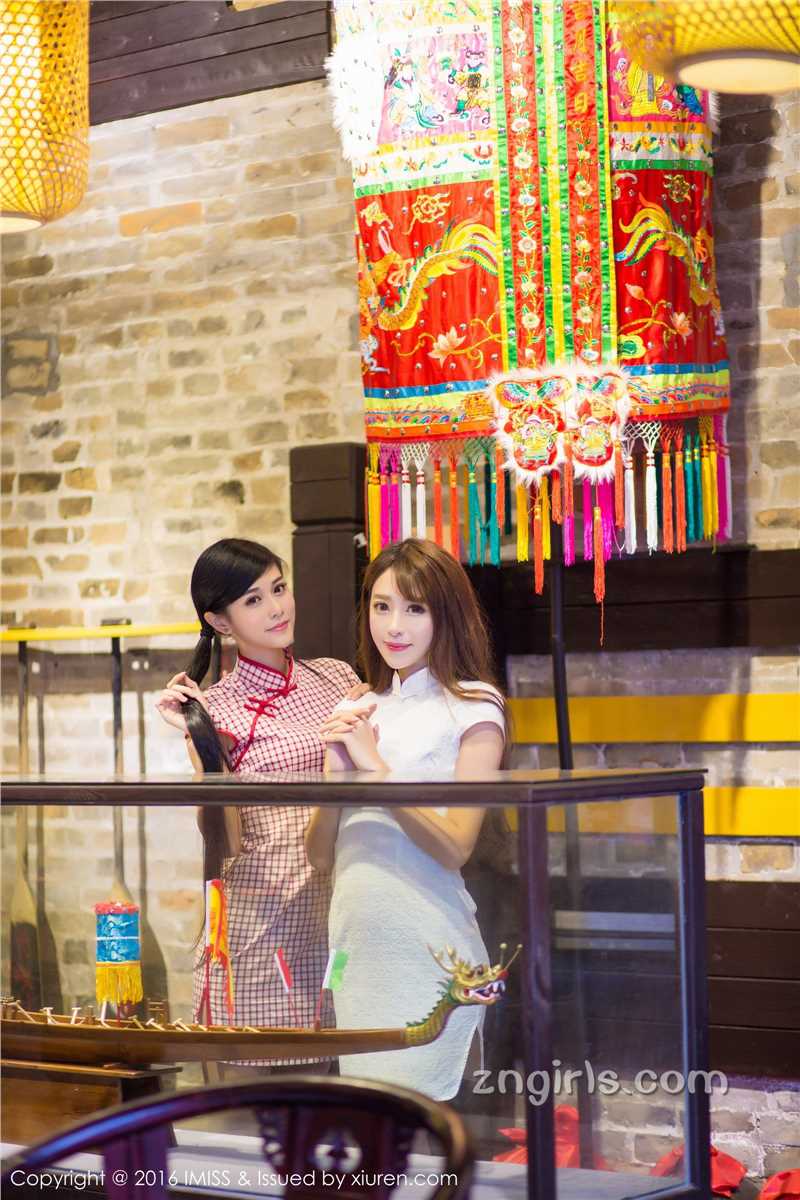 高清古典美女爱蜜社谭小雅携王曼妮甜美迷人图集