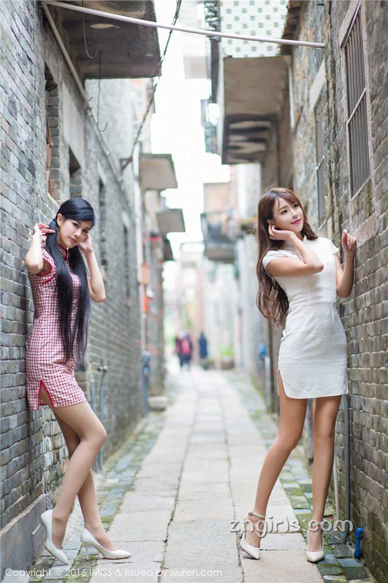 高清古典美女爱蜜社谭小雅携王曼妮甜美迷人图集