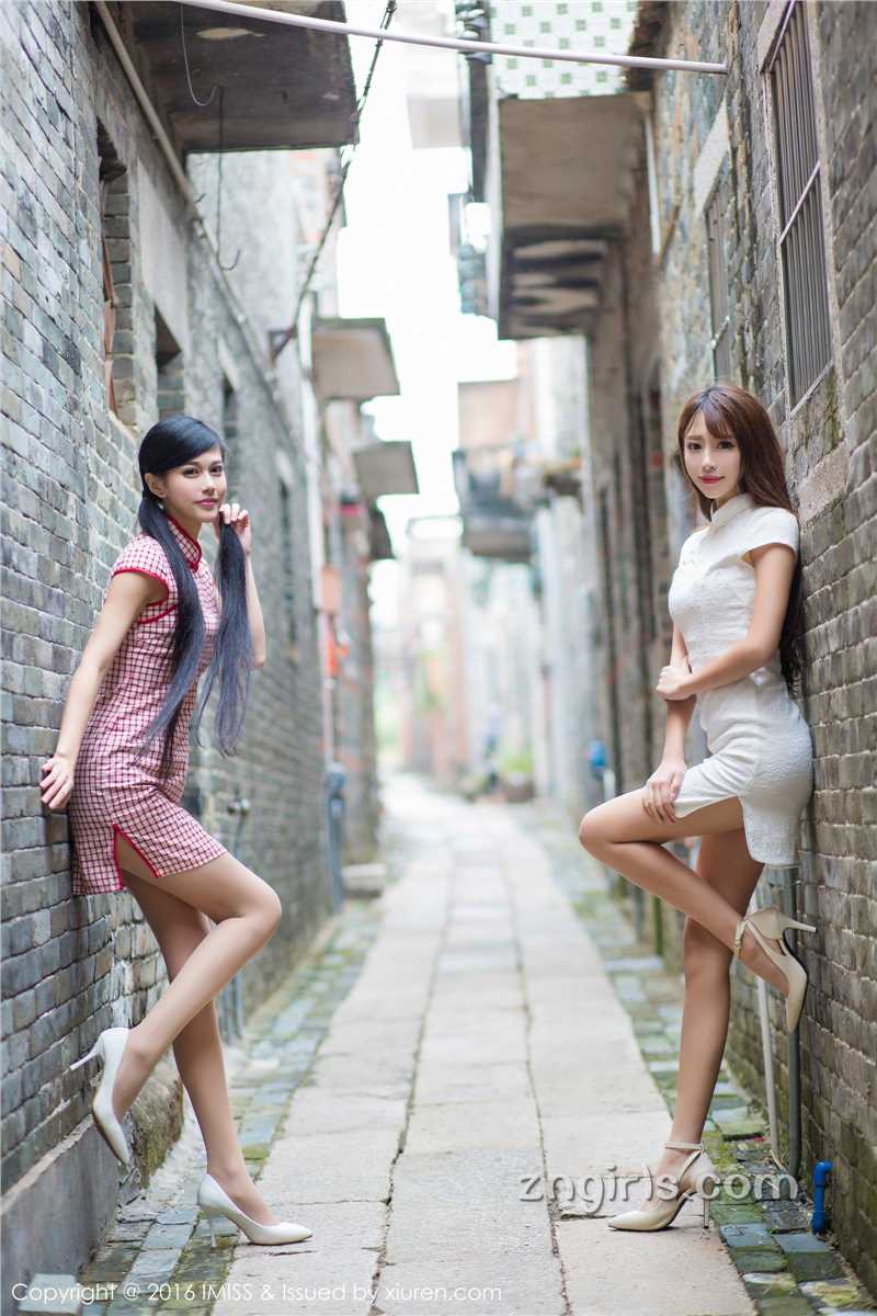 高清古典美女爱蜜社谭小雅携王曼妮甜美迷人图集