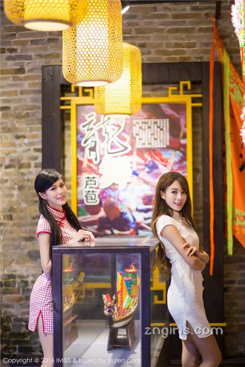 高清古典美女爱蜜社谭小雅携王曼妮甜美迷人图集