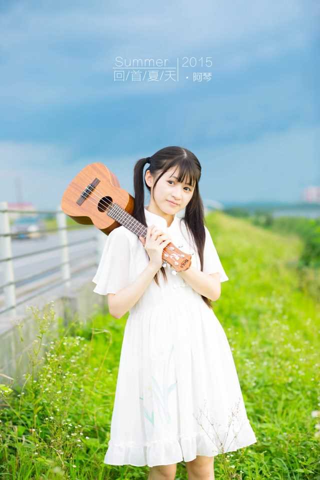 最全双马尾美少女迷人外景甜美壁纸