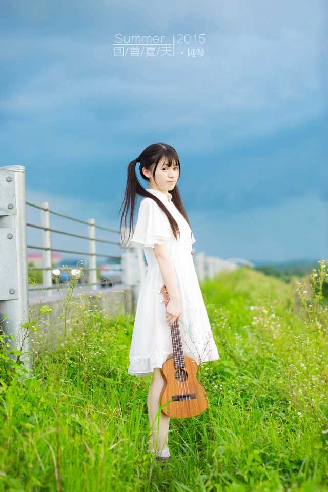 最全双马尾美少女迷人外景甜美壁纸