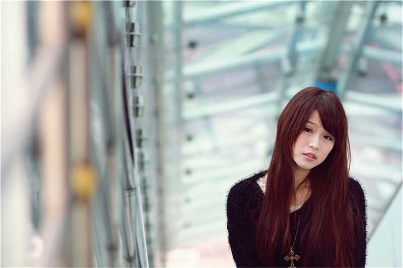 台湾萌妹子渔瑄校园甜美外拍